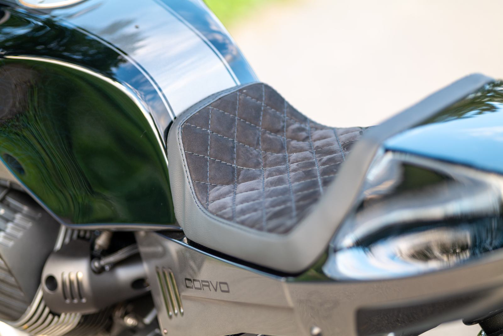 Tank und Sitz im Detail